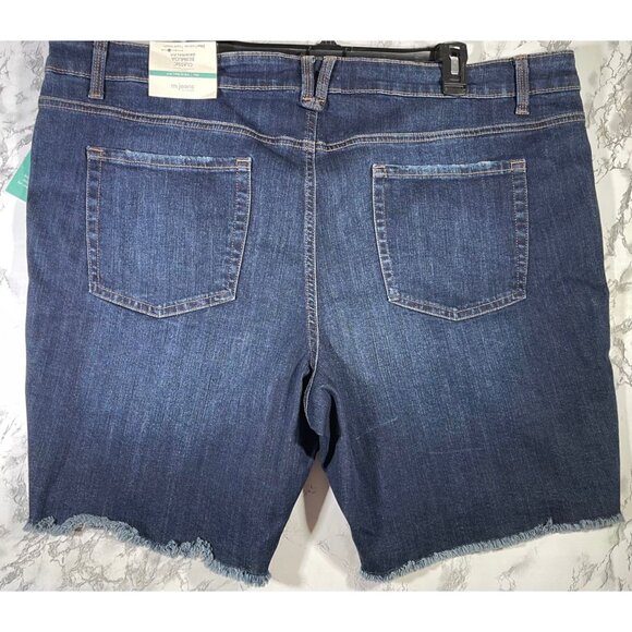 M Jeans By Maurices Womens Classic Bermuda Shorts 24W Original Fit Mid Rise - Picture 2 of 6